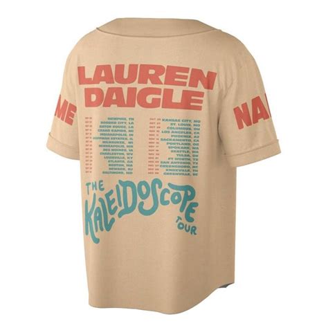 Lauren Daigle Baseball Jersey, The Kaleidoscope Tour 2023 Shirt, Thank ...