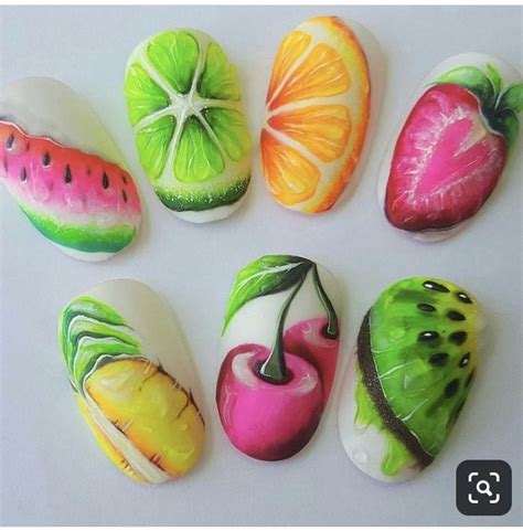 Пин от пользователя Your Nails на доске practicar | Фруктовый дизайн ...