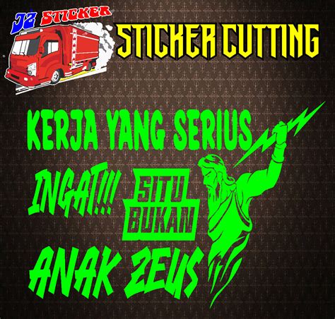 Sticker Cutting Kata Kata Kerja Yang Serius Kaca Samping Kaca Mobil