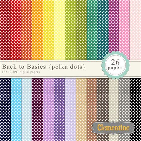 Small Polka Dot Digital Paper X Digital Scrapbooking Paper