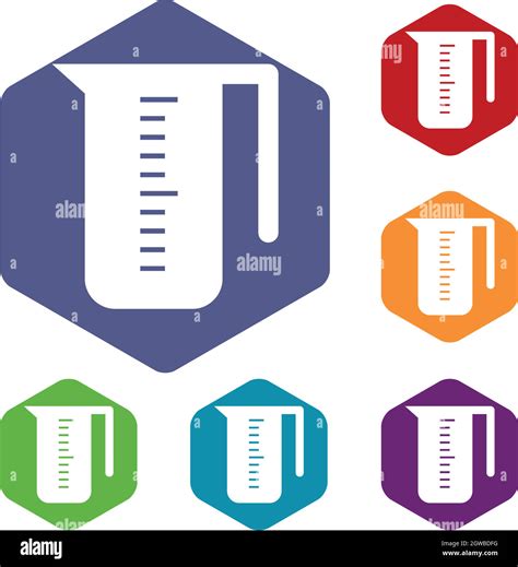 Measuring Cup Icons Set Stock Vector Image Art Alamy