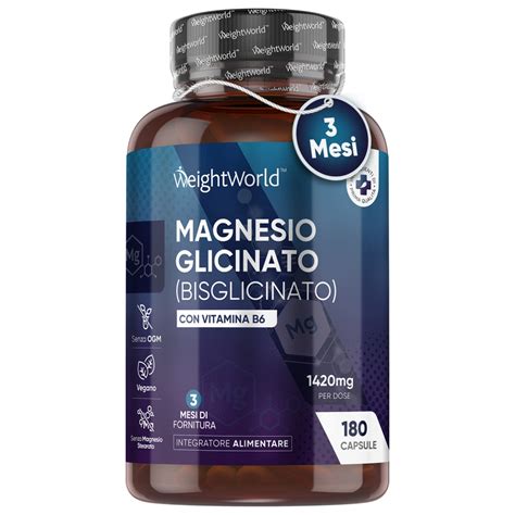 Magnesio Bisglicinato In Capsule Con Vitamina C Weightworld