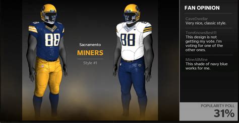 All The Madden Sacramento Relocation Uniforms Teams And Logos