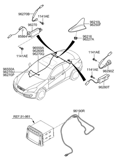 96210 2M100 NHA Genuine Hyundai Combination Antenna Assembly