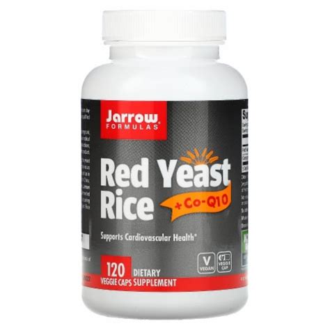 Jarrow Formulas® Red Yeast Rice Co Q10 Herbal Heart Health Dietary Supplement Veggie Capsules