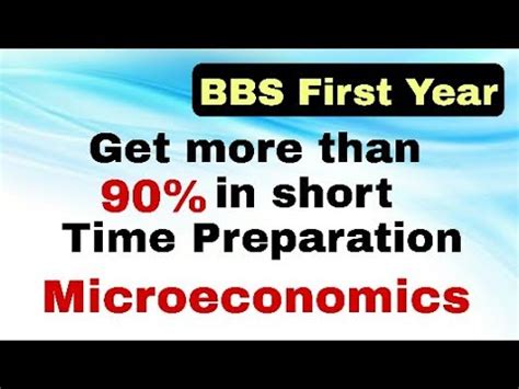 Microeconomics Exam Related BBS First Year YouTube