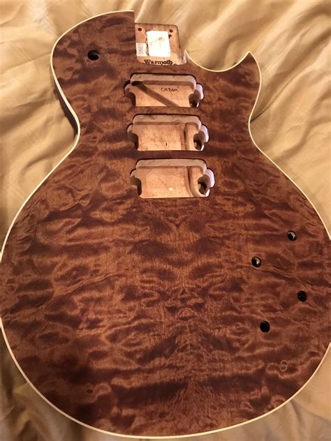 Warmoth 12 String Les Paul Thingmahogany Birdseye Topmaple Neck Ebonygold Frets3 Volume