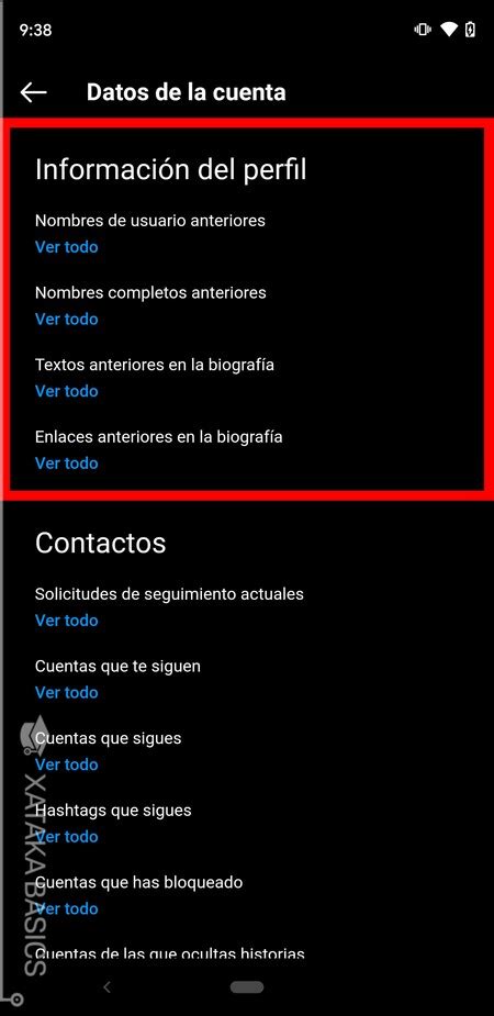 Cómo ver el historial de cambios de tu perfil y tu cuenta de Instagram