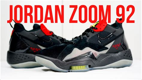 Jordan Zoom 92 Blkred Unboxing Review And On Feet Youtube