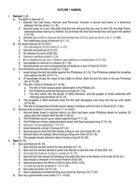 Outline 1 Samuel | Saul | David