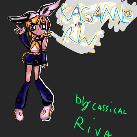 Rin Kagamine Vocaloid Drawing By Classical Riva Classicalriva 插图 Art