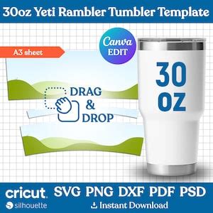 Tumbler Template Svg Oz Oz Rambler Wrap Template Rambler Wrap