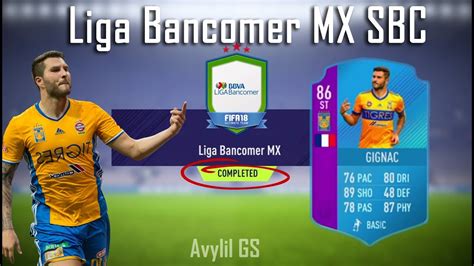 Fifa Liga Bancomer Mx Sbc Andre Gignac Sbc Fifa Squad Building