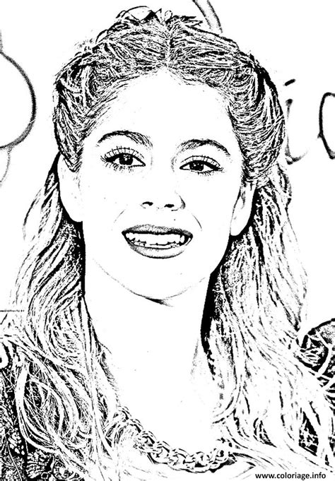 Coloriage Violetta Sourire JeColorie