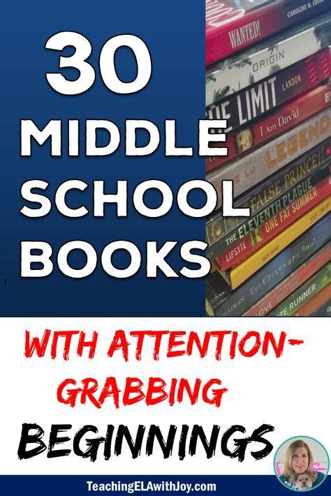 30 Middle School Novels To Captivate Your Students