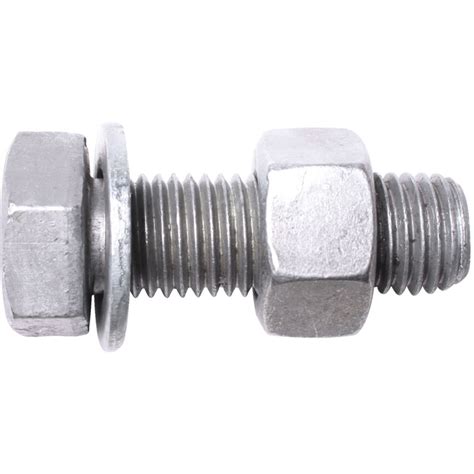 MetalMate M X GR HEX BOLT GR NUT WASHER HOT DIP GALV Box Of G M