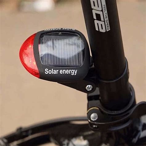 Fiets Licht Zonne Energie Led Achter Knipperend Grandado