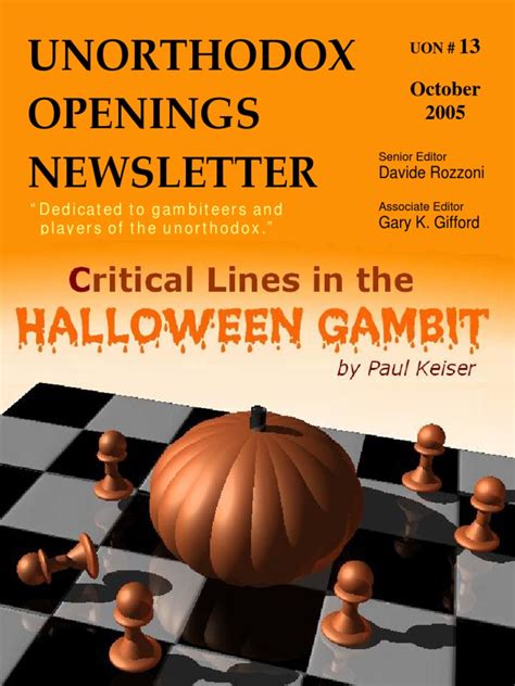 Halloween Gambit | PDF | Chess Theory | Chess Openings