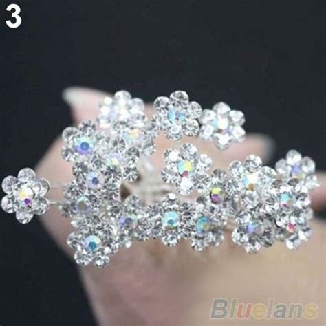 20pcs Fashion Wedding Bridal Pearl Flower Crystal Hairpin Hair Clips