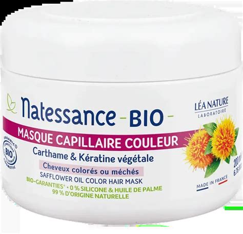 Natessance Masque Capillaire Couleur Carthame K Ratine Ml Ecco