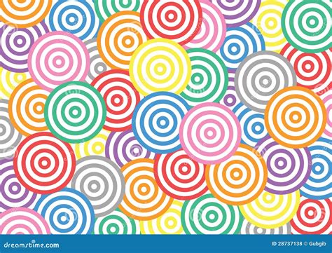 Colorful circle pattern stock vector. Illustration of pattern - 28737138
