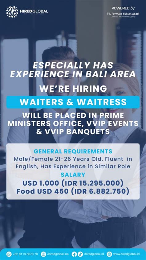 Hospitality Job Hired Global Lowongan Kerja Luar Negeri