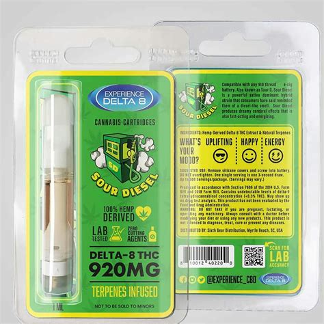 Experience Cbd Sour Diesel Delta 8 Thc Vape Cartridges 920mg Leafly