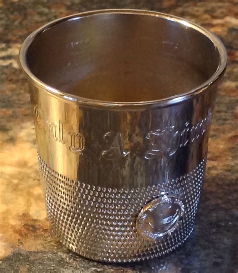 Metal Shot Glass Only A Thimble Full Souvenir Henry Ford Museum Ebay Free To Me Thimbles