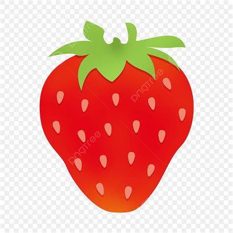 Elementos De Fresa Roja Clipart Dibujos Animados Png Carne Fruta My