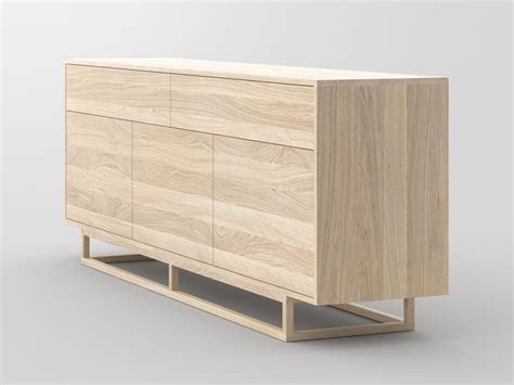 Sideboard Aus Massivem Holz Mit Schubladen Linea By Vitamin Design