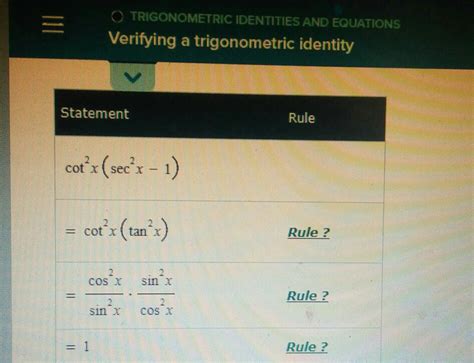 Solved Trigonometric Identities And Equations Verifying A