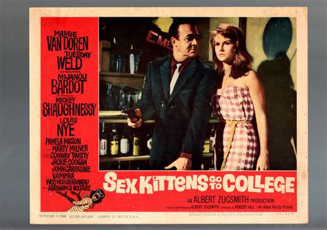 Sex Kittens Go To College 1960 Lobby Card G Comedy Mijanou Bardot