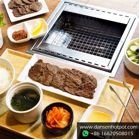 Individual Smokeless Korean Bbq Grill For Restaurant