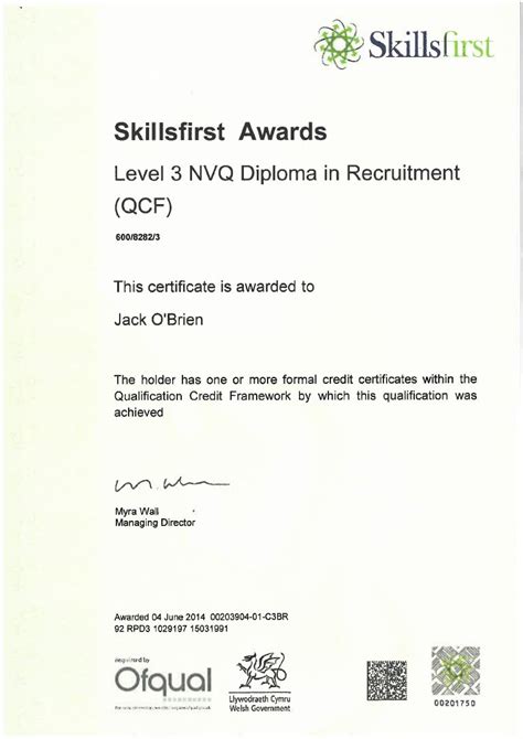 Level 3 Nvq Diploma In Recruitment