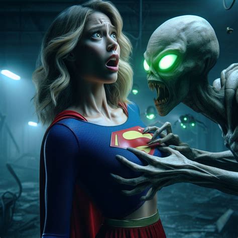 Supergirl Realizing What The Aliens Want With Her By Necromancer Rev