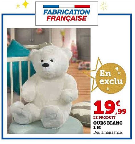 Promo Ours Blanc 1 M Chez Super U ICatalogue Fr