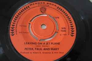 Peter Paul And Mary Leaving On A Jet Plane 1969 Knockout Centre