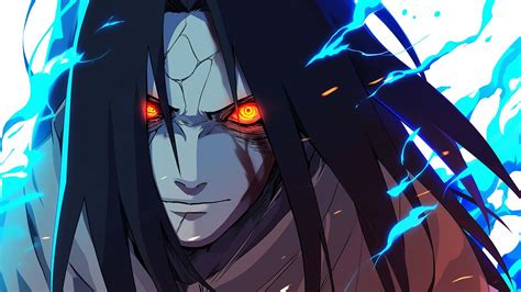 Orochimaru Orange Eyes Desktop Wallpaper - Naruto 4K Wallpaper