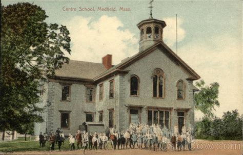 Centre School Medfield Ma Postcard