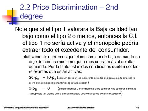 PPT 2 2 Discriminación de Precios PowerPoint Presentation free