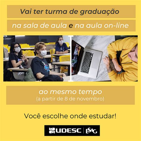 Not Cia Aulas Na Udesc Esag Op O De Participa O Presencial