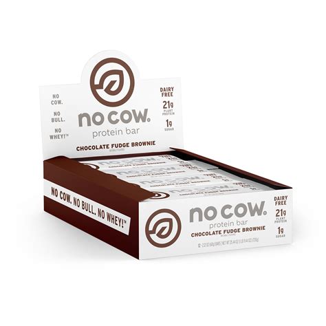 No Cow Protein Bar Chocolate Fudge Brownie Ct Walmart