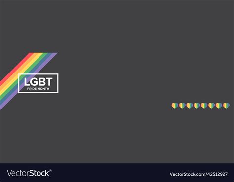 Happy Pride Month Horizontal Banner Royalty Free Vector