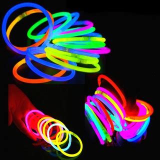 Kit Festa Balada Neon Led Anel Pisca Pulseira Neon Casamento