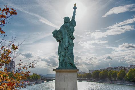 Pont De Grenelle Statue Of Liberty Paris France Photograph By Bruce