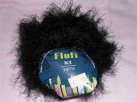 Ny Yarns Fluff Yarn In Black Etsy Yarn Yarn Projects Fluff