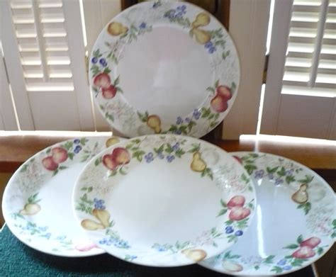 6 Vintage Corelle Chutney Fruit Pattern 10 Inch