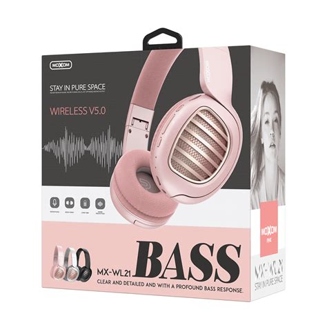 Slusalice Bluetooth Moxom Mx Wl Pink Mob Shop