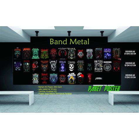 Jual Poster Aesthetic Poster Dinding Kamar Aesthetic Band Metal Isi 32 Poster Shopee Indonesia