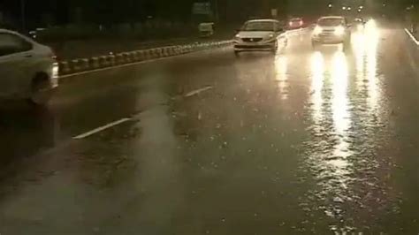 Delhi Ncr Weather Update Rains Thunderstorm With Gusty Winds To Lash